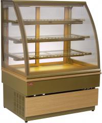 ВИТРИНА КОНДИТЕРСКАЯ UNIS GEORGIA III 100 DOUBLE GLASS GOLD купить в Уфе