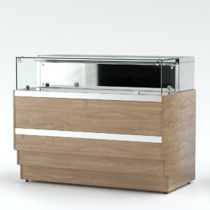 Прилавок кассовый ЧЕЛЯБТОРГТЕХНИКА RKT11A Crystal 950x700x1020мм купить в Уфе
